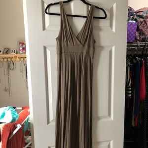 Olive green maxi dress